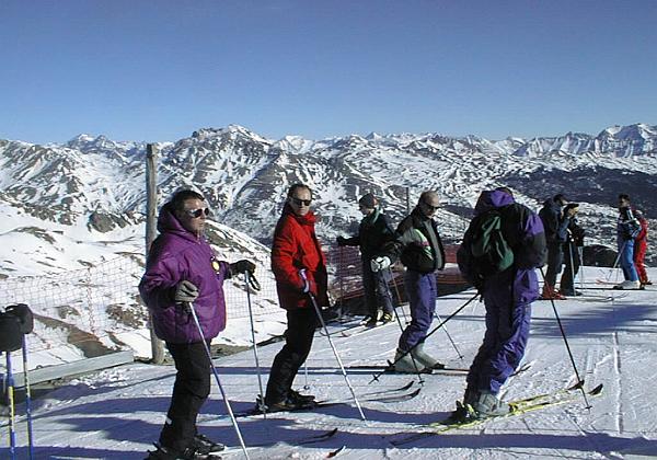Skiing in Serre Chevalier (Saturday, 29. January 2000) Skiing trip with my English friends in Sierre Chevalier.