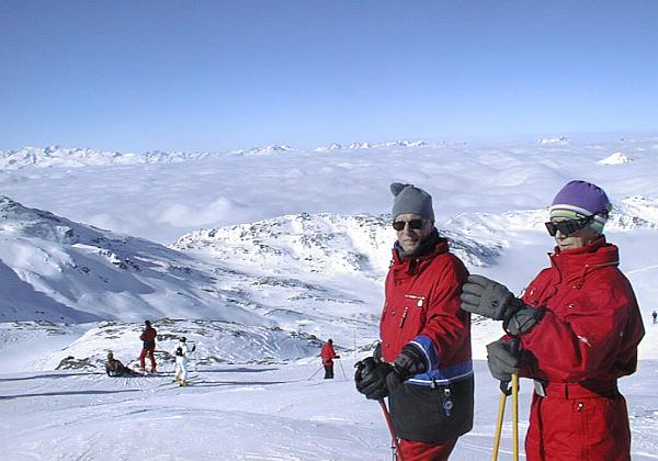 Skifahren mit den Eltern in Orelle (Saturday, 17. February 2001) Orelle is einfach zu erreichen von Sant Ismier aus. Man hat dann die ganzen drei Täler zum Skifahren zur Verfügung