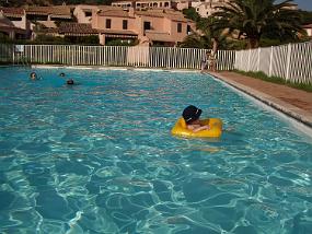 Lonely swimmer