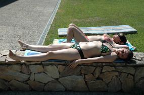 Séance bronzage