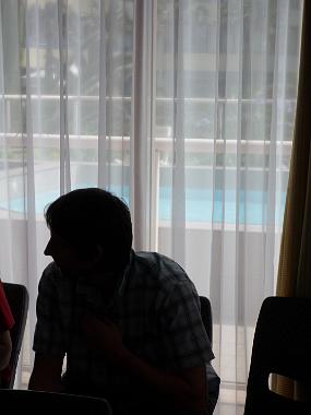 Pool outside the conference room