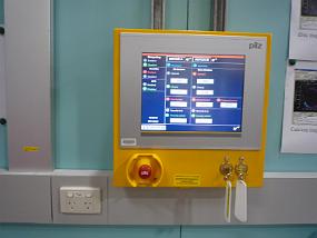 Beamline PSS touch screen programmed by the control group in MODBUS TCP