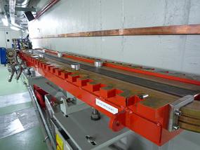 Open Dipol ready for the installation of the vacuum pipe