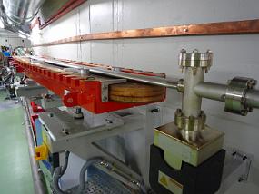 Open dipol with vacuum pipe already installed