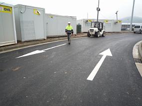 Painted road