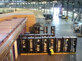 Racks being prepared for installation