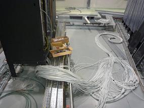 Not yet installed cables in the Linac area
