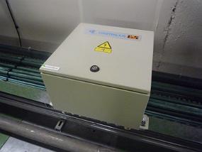 Standard position of the EPS box on the cable tray