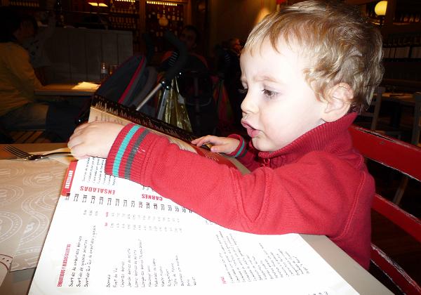 David in Bcn (Saturday, 10. January 2009) Im Restaurant