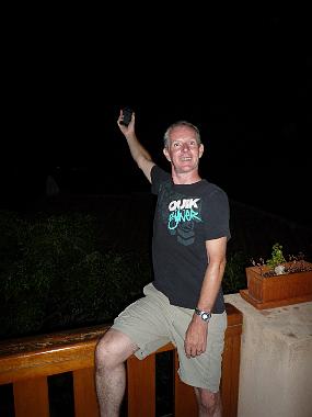 Reception is OK when you lean out of the balcony